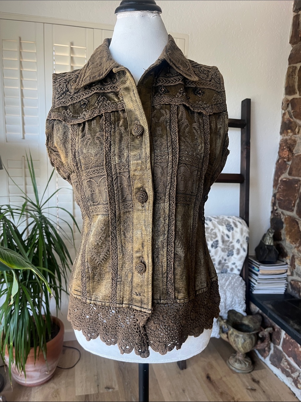 ✨ Flashback Couture Vintage Boho Denim Vest ✨